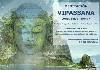 clases meditacion budista vipassana Valencia, filosofía budista